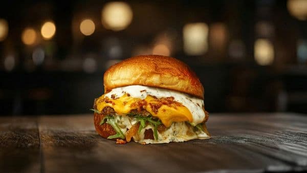 Garlic Parmesan single burger