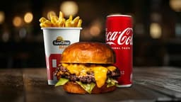 BIG double+ pomfrit + Coca cola 0.33l