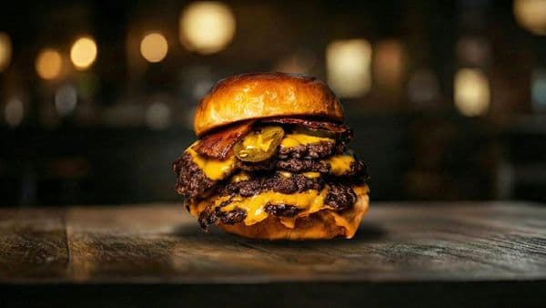 Smoke BBQ double double burger