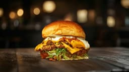 Garlic Parmesan double burger