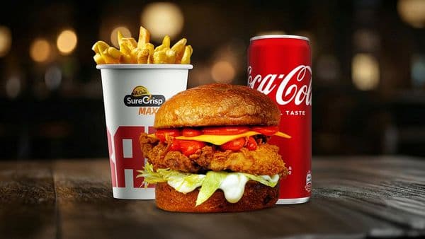 Buffalo crispy chicken + pomfrit + Coca cola 0.33l